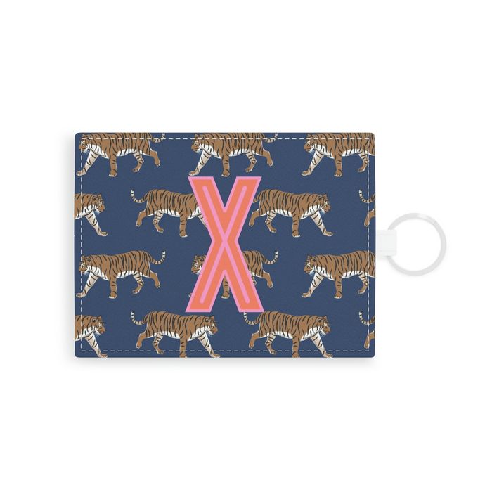 Tiger Single Initial Card Case