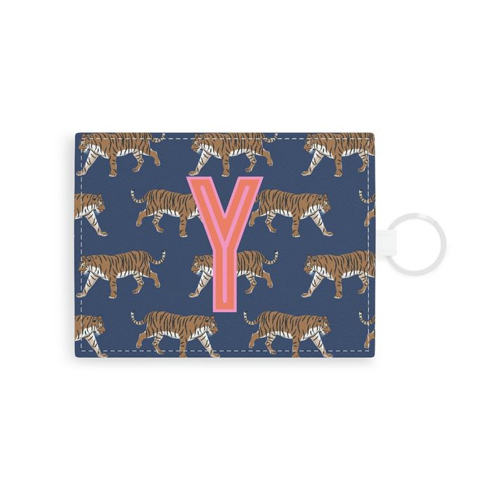 Tiger Single Initial Card Case