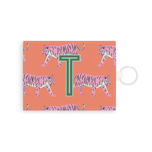 Tiger/Leopard Single Initial Card Case