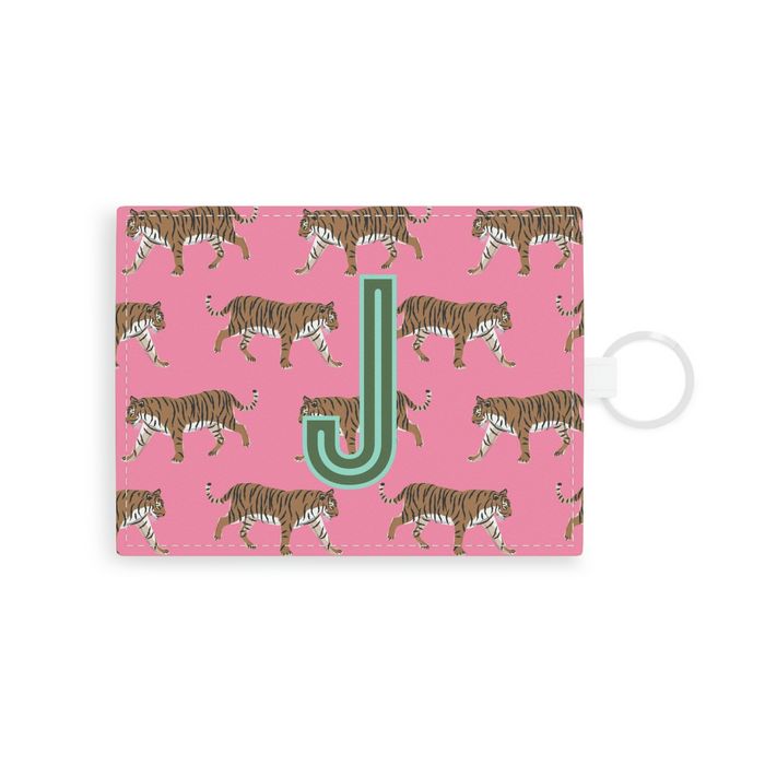 Tiger Single Initial Card Case