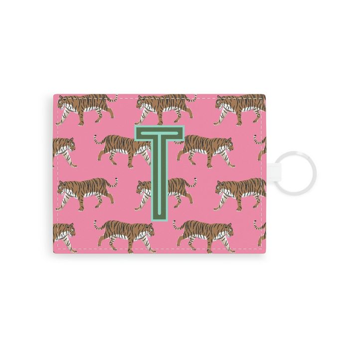 Tiger Single Initial Card Case