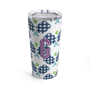 Clairebella Pickleball Single Initial Large Tumbler