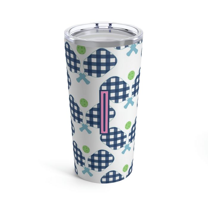 Clairebella Pickleball Single Initial Large Tumbler