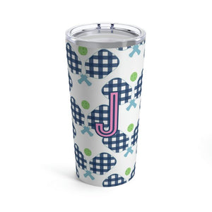 Clairebella Pickleball Single Initial Large Tumbler