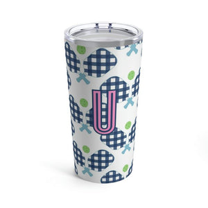 Clairebella Pickleball Single Initial Large Tumbler