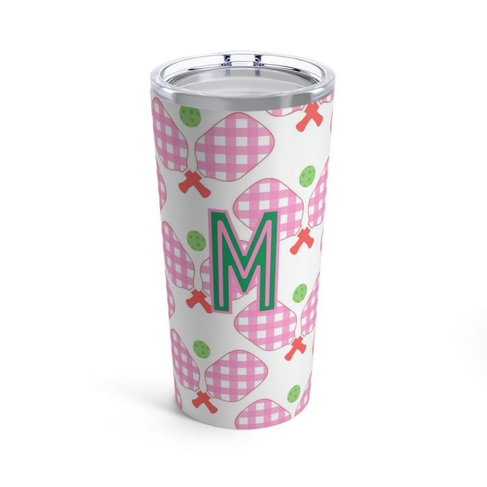 Clairebella Pickleball Single Initial Large Tumbler