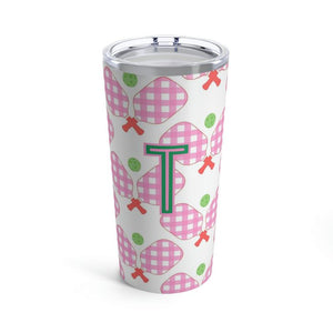 Clairebella Pickleball Single Initial Large Tumbler