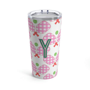 Clairebella Pickleball Single Initial Large Tumbler