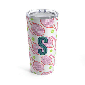 Tennis Single Initial Large Tumbler