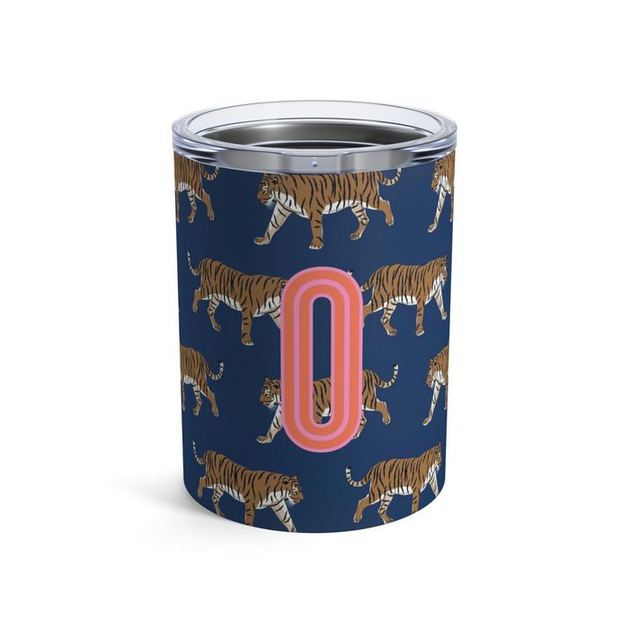 Tiger Single Initial Small Tumbler