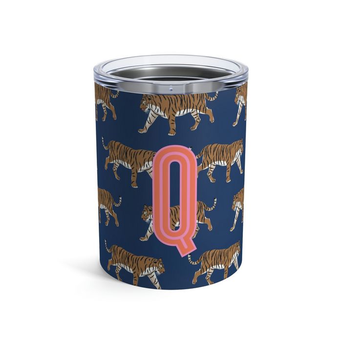 Tiger Single Initial Small Tumbler