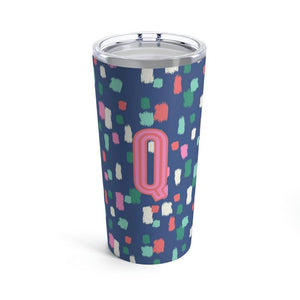 Confetti Single Initial Large Tumbler