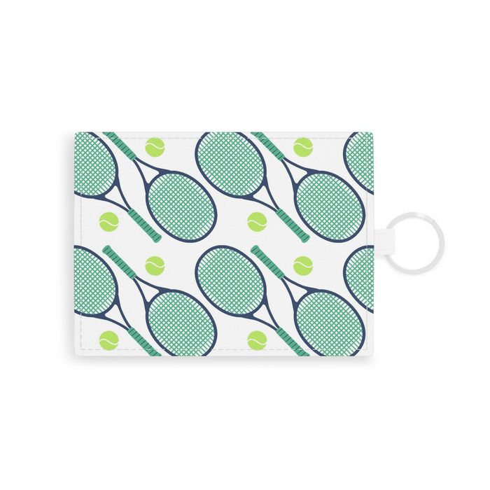 Tennis Single Initial Card Case