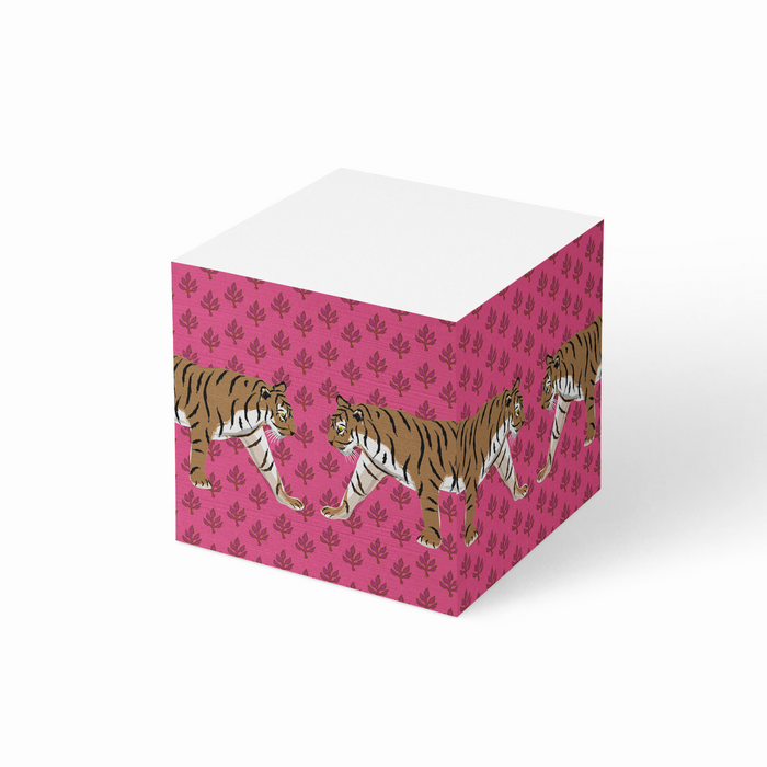 Flora Big Cats Sticky Note Cube