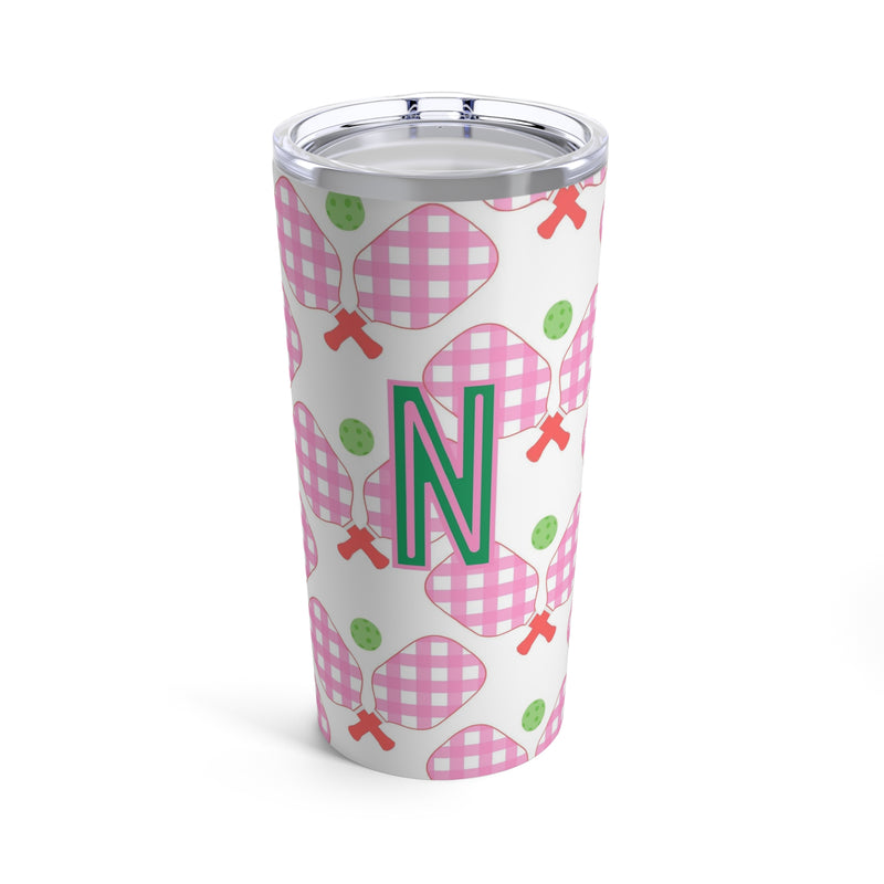 Clairebella Pickleball Single Initial Large Tumbler