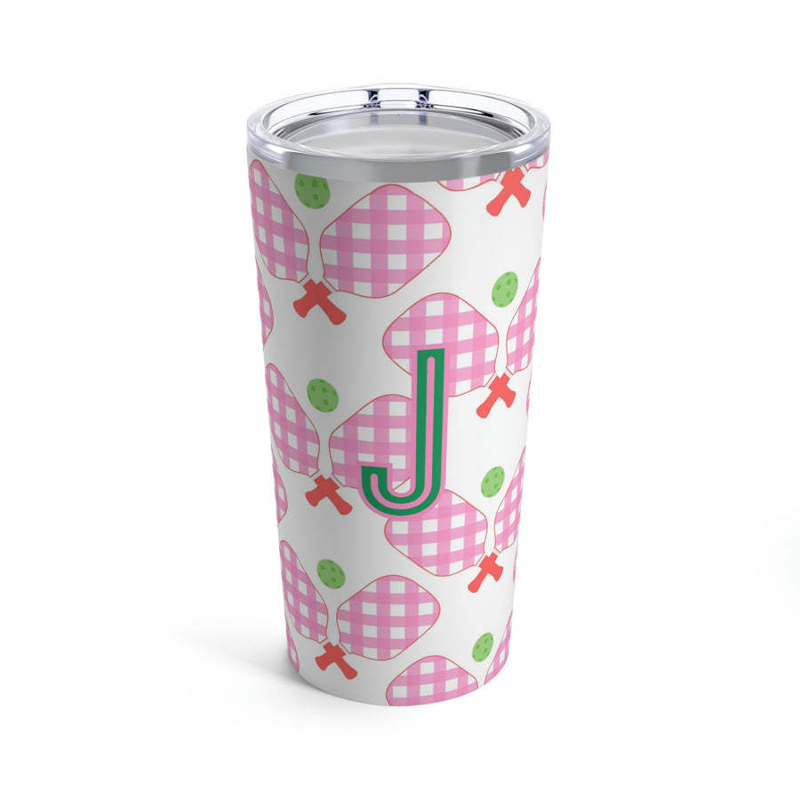 Pickleball Single Initial Large Tumbler