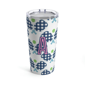 Pickleball Single Initial Large Tumbler