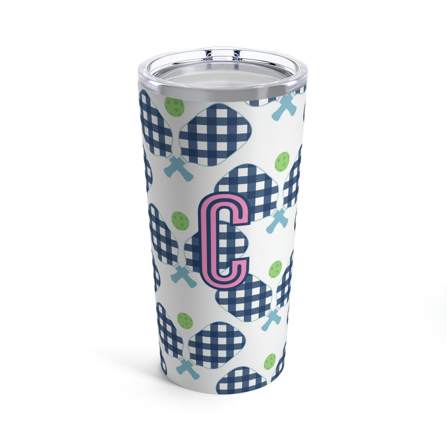 Pickleball Single Initial Large Tumbler