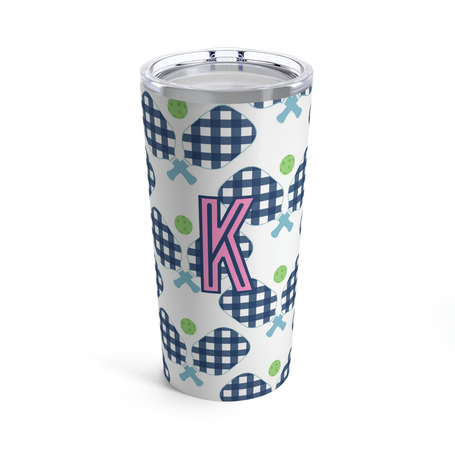 Clairebella Pickleball Single Initial Large Tumbler